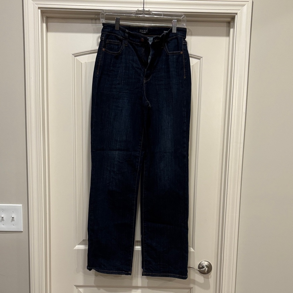 Judy Blue Women's Deep Indigo Straight Leg Jeans